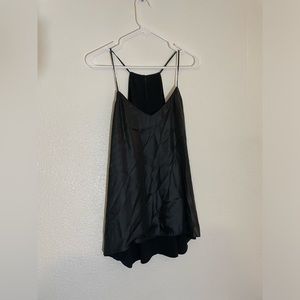 Silky Black Business Casual Tank